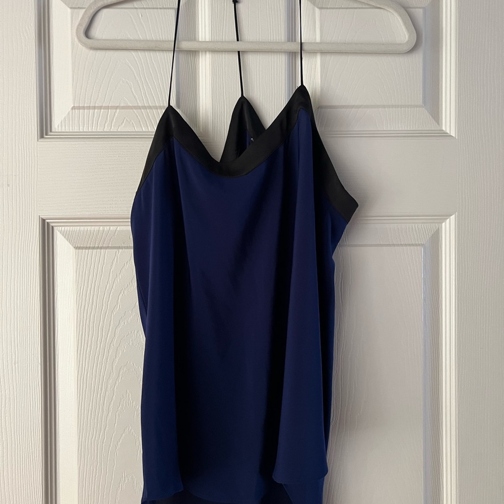 Express Blue Asymmetrical Camisole Top